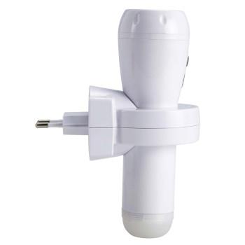 Wiederaufladbare LED-Taschenlampe Weiß - Alecto
