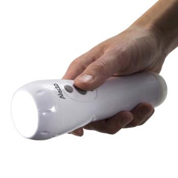 Wiederaufladbare LED-Taschenlampe Weiß - Alecto