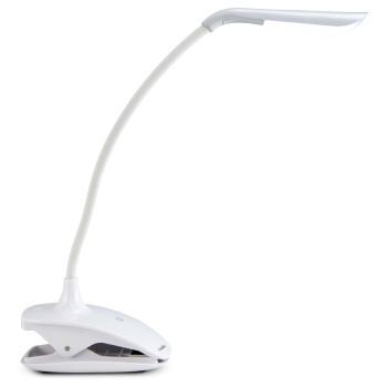Wiederaufladbare LED-Lampe mit Klemme Weiß - Fysic