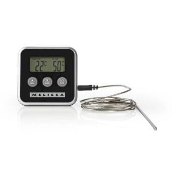 Fleischthermometer bis 250C Alarm-Timer LCD-Display - MELISSA