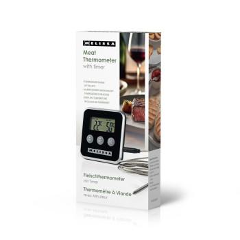 Fleischthermometer bis 250C Alarm-Timer LCD-Display - MELISSA