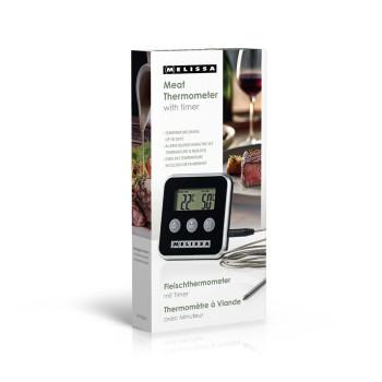 Fleischthermometer bis 250C Alarm-Timer LCD-Display - MELISSA