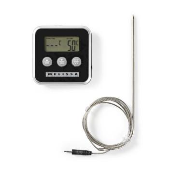 Fleischthermometer bis 250C Alarm-Timer LCD-Display - MELISSA