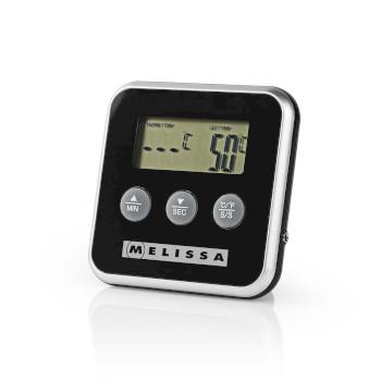 Fleischthermometer bis 250C Alarm-Timer LCD-Display - MELISSA