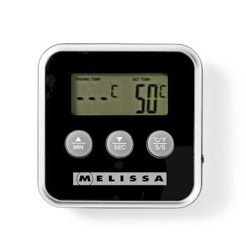 Fleischthermometer bis 250C Alarm-Timer LCD-Display - MELISSA