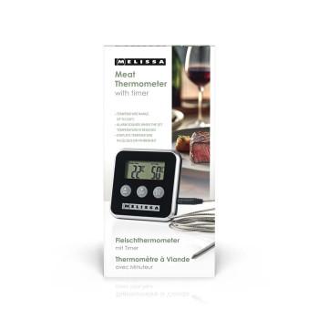Fleischthermometer bis 250C Alarm-Timer LCD-Display - MELISSA