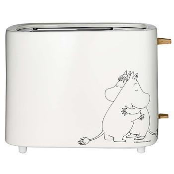 Keramischer Toaster, 2 Scheiben, 875W, weiß - MOOMIN