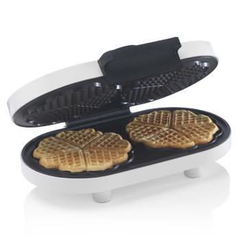 Doppelherz-Waffelautomat Weiß - Trebs