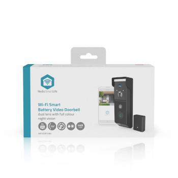 SmartLife Videotürsprechanlage Batteriebetrieben 2x Full HD 1080p Cloud-Speicher - Nedis