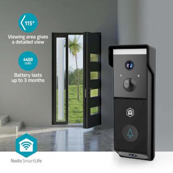 SmartLife Videotürsprechanlage Batteriebetrieben 2x Full HD 1080p Cloud-Speicher - Nedis