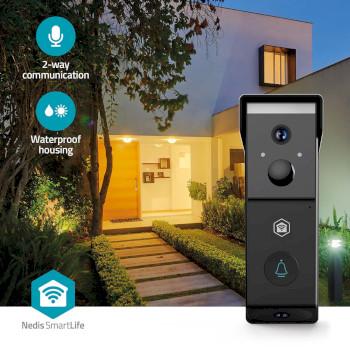 SmartLife Videotürsprechanlage Batteriebetrieben 2x Full HD 1080p Cloud-Speicher - Nedis