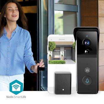 SmartLife Video-Türklingel Akkubetrieben 3MP Full HD 1296p Cloud - Nedis