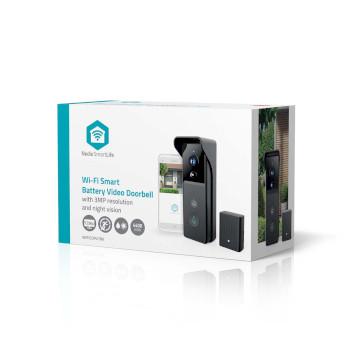 SmartLife Video-Türklingel Akkubetrieben 3MP Full HD 1296p Cloud - Nedis