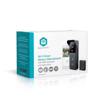 SmartLife Video-Türklingel Akkubetrieben 3MP Full HD 1296p Cloud - Nedis