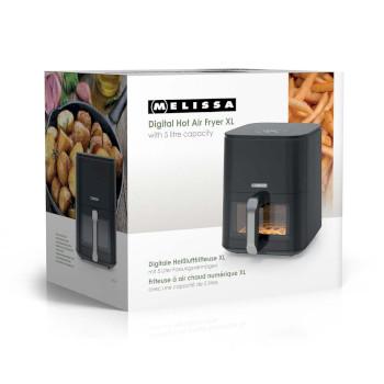 Digitale Heißluftfritteuse XL 5 l 60-Minuten-Timer 8 Voreinstellungen - MELISSA