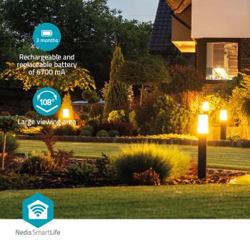 SmartLife Kamera für Außen Spotlight 3MP Full HD 1296p Schwenken Neigen - Nedis