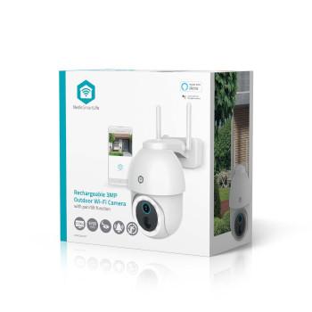 SmartLife Kamera für Außen Spotlight 3MP Full HD 1296p Schwenken Neigen - Nedis