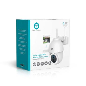SmartLife Kamera für Außen Spotlight 3MP Full HD 1296p Schwenken Neigen - Nedis