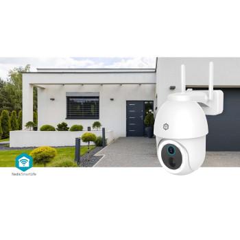 SmartLife Kamera für Außen Spotlight 3MP Full HD 1296p Schwenken Neigen - Nedis