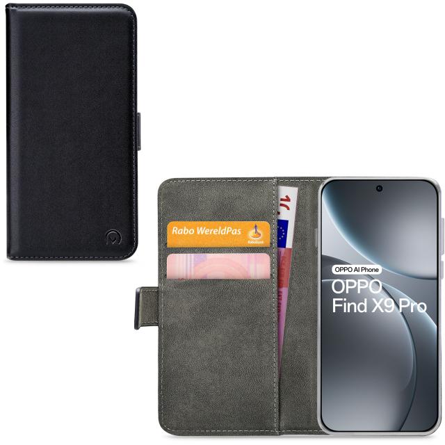Mobilize Classic Gelly Wallet Book Case OPPO Find X9 Pro Black - Mobilize