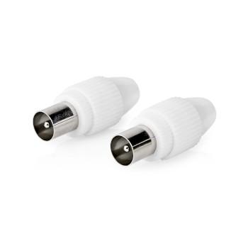 IEC (Koax) Connector Gerade Stecker Vernickelt 75 Ohm Schraube - Nedis