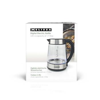 Digitale Wasserkocher 1,7 l 2200 W Glas 50/70/80/90/100 - MELISSA