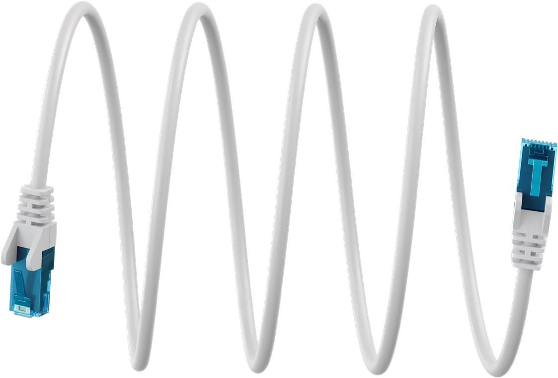Ultraflexibles CAT 6A Netzwerkkabel, U/UTP, weiß - Goobay