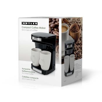 Kompakte Kaffeemaschine 2 Porzellantassen 0,25 l 450 W - Butler