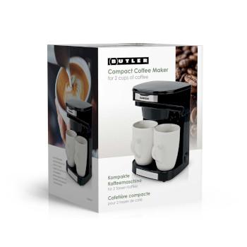 Kompakte Kaffeemaschine 2 Porzellantassen 0,25 l 450 W - Butler