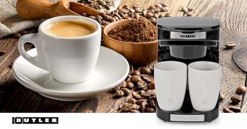 Kompakte Kaffeemaschine 2 Porzellantassen 0,25 l 450 W - Butler