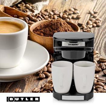 Kompakte Kaffeemaschine 2 Porzellantassen 0,25 l 450 W - Butler