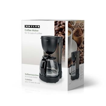Kaffeemaschine 1,25 l 750 W 10 Tassen Warmhaltefunktion - Butler