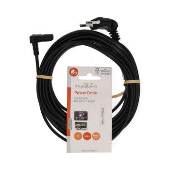 Stromkabel Euro-Stecker IEC-320-C7 90 abgewinkelt 90 abgewinkelt - Nedis