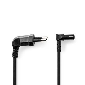 Stromkabel Euro-Stecker IEC-320-C7 90 abgewinkelt 90 abgewinkelt - Nedis