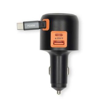 Auto-Ladegerät 60 W 2.4 / 3.0 A Ausgänge: 3 Anschlusstyp: USB-A / USB-C™ - Nedis