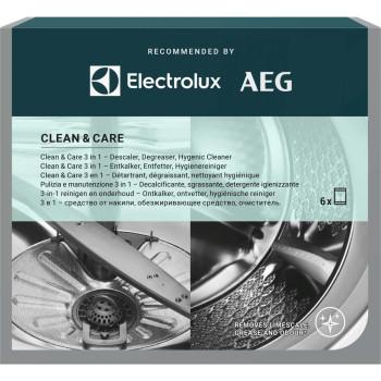 M2GCP601 Clean & Care 3-in-1 für Waschmaschinen und Geschirrspüler – 6 Beutel - Electrolux