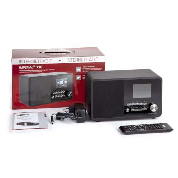 I110 Wi-Fi Internetradio mit Mediaplayer Schwarz - Imperial
