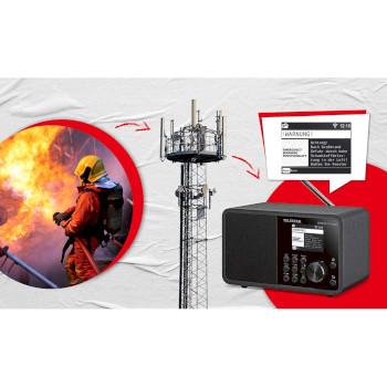 DIRA M 1 A Mobile EWF Akkubetriebenes Multifunktions-Mono-Radio DAB+ / - Telestar