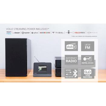 DABMAN i410 BT Kompaktes Hybridradio DAB+ / FM / Internet / Bluetooth Schwarz - Imperial