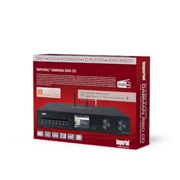 DABMAN i560 CD All-in-One HiFi-System mit Verstärker und CD-Player - Imperial