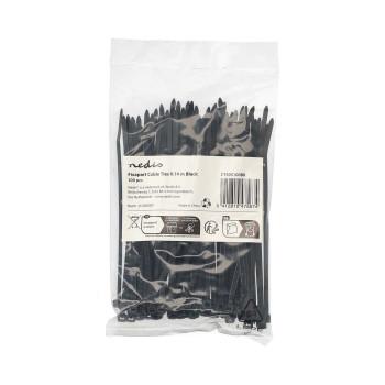 Kabelbinder 140 mm 100 Stück Schwarz - Nedis