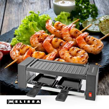 Raclette / Gourmet-Set 2 Personen 400 W 23 x 10 cm Antihaftbeschichtet - MELISSA