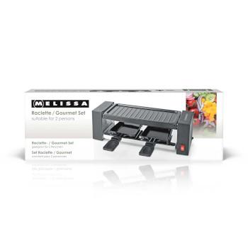 Raclette / Gourmet-Set 2 Personen 400 W 23 x 10 cm Antihaftbeschichtet - MELISSA