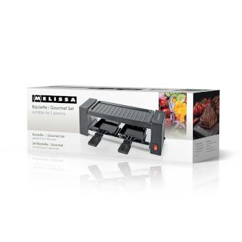 Raclette / Gourmet-Set 2 Personen 400 W 23 x 10 cm Antihaftbeschichtet - MELISSA