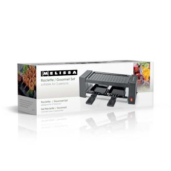 Raclette / Gourmet-Set 2 Personen 400 W 23 x 10 cm Antihaftbeschichtet - MELISSA