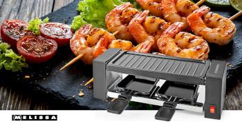 Raclette / Gourmet-Set 2 Personen 400 W 23 x 10 cm Antihaftbeschichtet - MELISSA