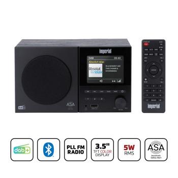 DABMAN-120BK DAB+, UKW-Radio mit BT,RC - Imperial