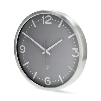 Wanduhr Durchmesser: 300 mm Aluminium Funkgesteuerte Zeit Leise - Nedis