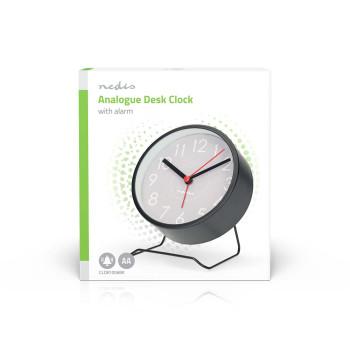 Analoger Tischwecker Snoozefunktion Leises Uhrwerk Schwarz - Nedis