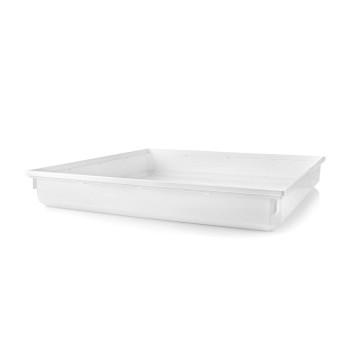 Auffangwanne Waschmaschine Kunststoff Weiß 70 x 70 x 10 cm 5 Stück - Nedis